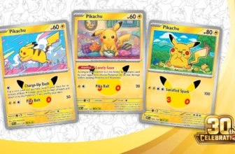 Pikachu și produsele Pokémon 30th Celebration pentru lansarea din 16 septembrie 2026