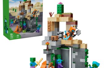 LEGO Minecraft 21587 Temnița cu zombi – cutie și model construit
