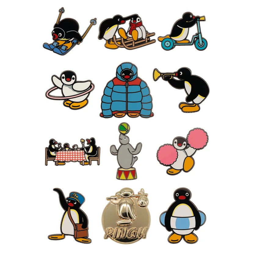 Insignă surpriză Pingu, Fanattik — fotografie Elbenwald