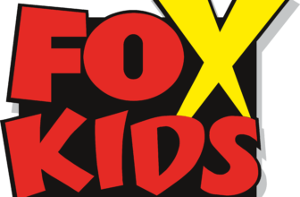 Logo-ul original Fox Kids, cu litere roșii și X galben